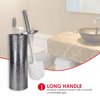Home Basics Hammered Stainless Steel Toilet Brush Holder TB41271
